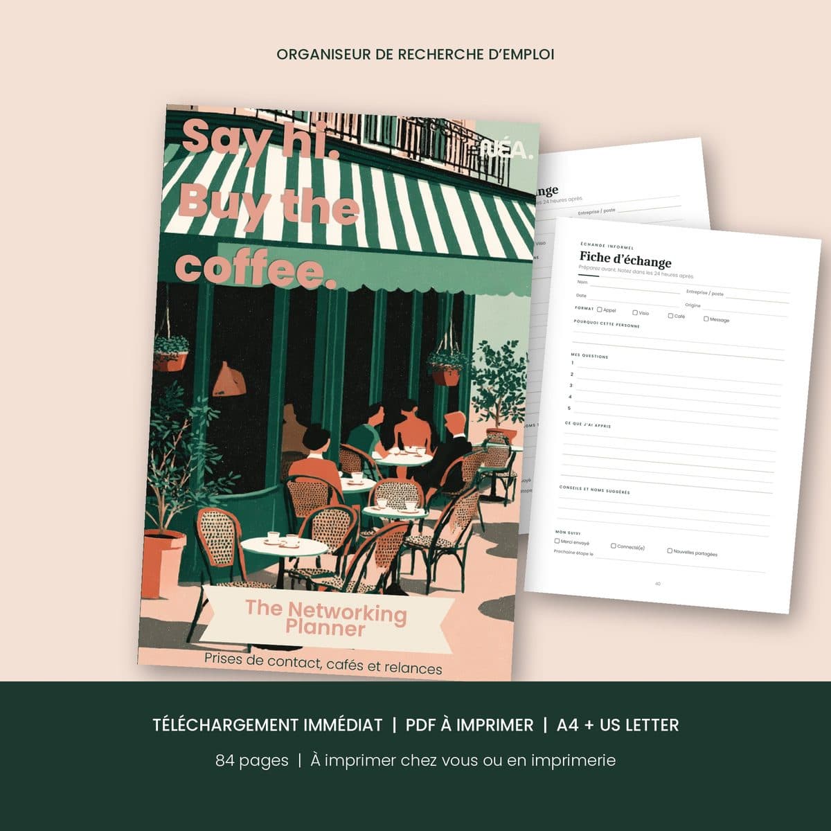 The Networking Planner et ses pages intérieures