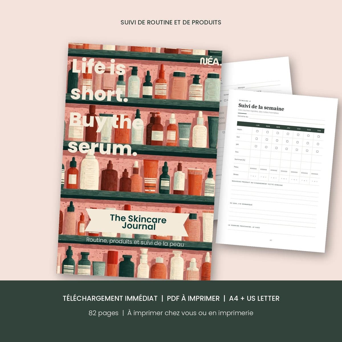 The Skincare Journal et ses pages intérieures